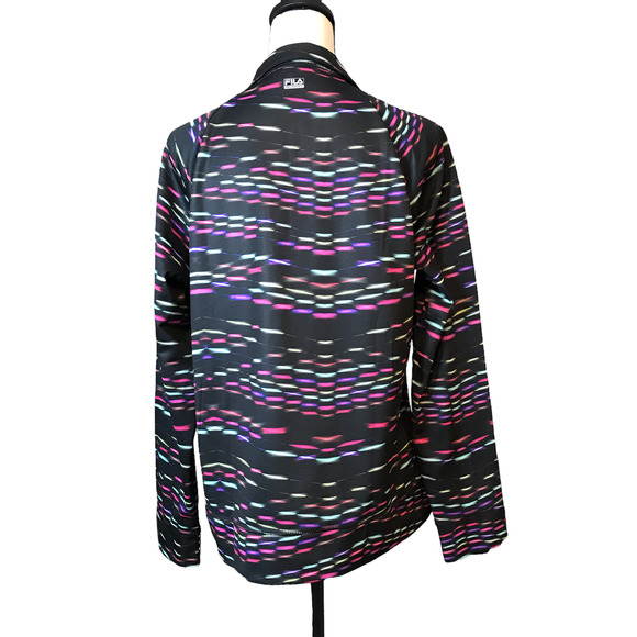 FILA Sport Quarter Zip Jacket in Multi-colors, Size Large - Picture 3 of 5